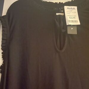 Tiana B. Black Ruffle Sleeve Dress